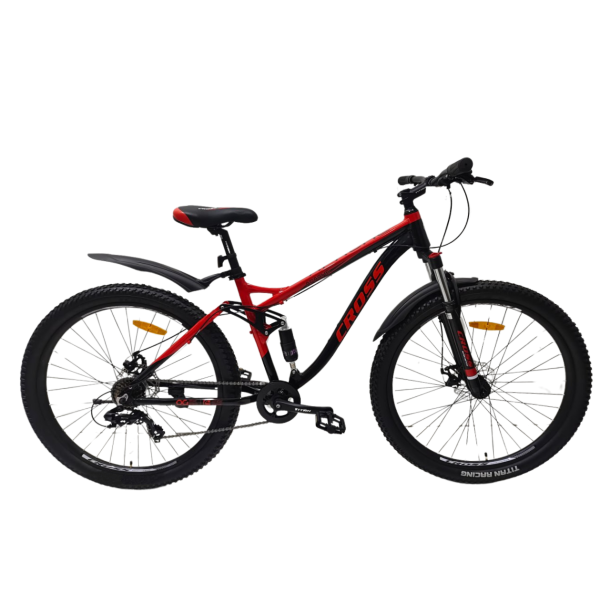Велосипед CROSS Apache 2024 29"18" Чорний-Червоний