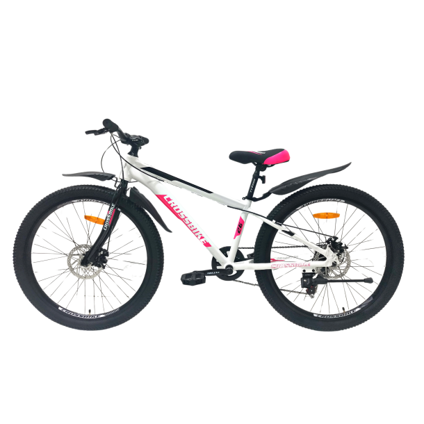 Велосипед Crossbike Dragster Rigid 26" 13" Білий-рожевий