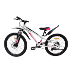 Велосипед Crossbike Dragster Susp 24" 11" Білий-рожевий