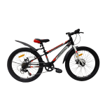 Велосипед CrossBike Legion 24" 11" Чорний-Червоний