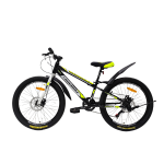 Велосипед CrossBike Legion 24" 11" Черный-Неоновый жёлтый