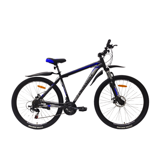 Велосипед CrossBike Storm 2024 27.5" 15" Чорний-Синий