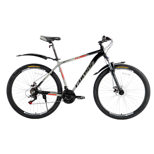 Велосипед Cross Flash 2024 27.5" 17" Сірий-Чорний