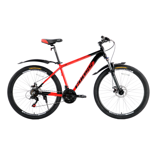 Велосипед Cross Flash 2024 29" 19.5" Червоний-Чорний