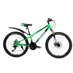 Велосипед Cross Focus 24" 11" Чорний-Зелений