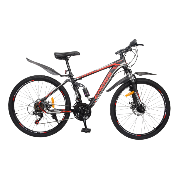 Велосипед CROSS Enduro 26" 15" Чорний-Червоний