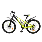 Велосипед CrossBike Hummer 2024 24" 11" Неоновый желтый