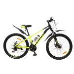 Велосипед CrossBike Hummer 2024 26" 13" Неоновый желтый