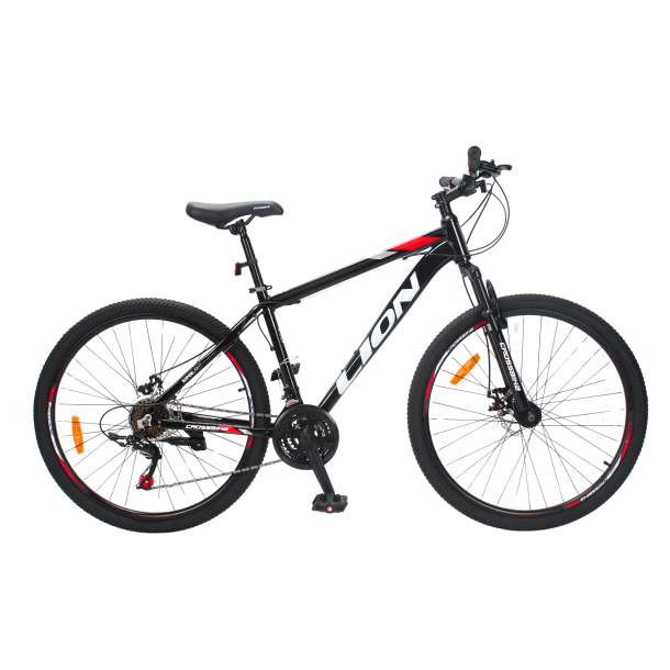 Велосипед CrossBike Lion 27.5" 17" Чорний-Червоний