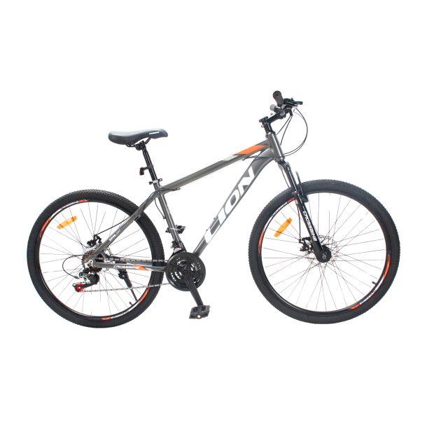 Велосипед CrossBike Lion 27.5" 17" Серый-Оранжевый