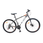 Велосипед CrossBike Lion 27.5" 17" Серый-Оранжевый