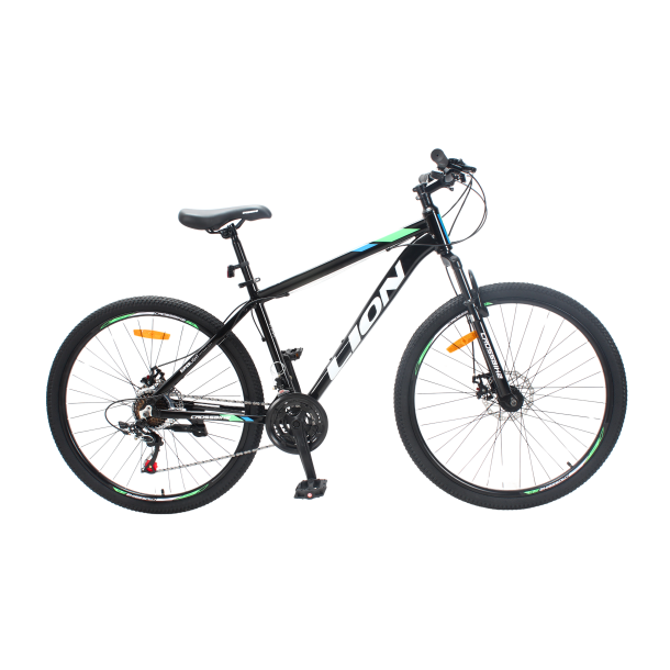 Велосипед CrossBike Lion 27.5" 15" Чорний-Зелений