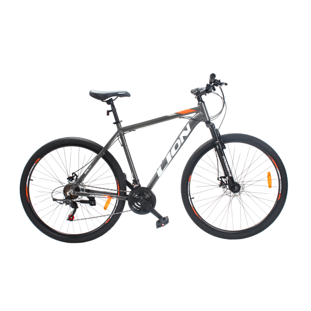 Велосипед CrossBike Lion 29" 21" Серый-Оранжевый