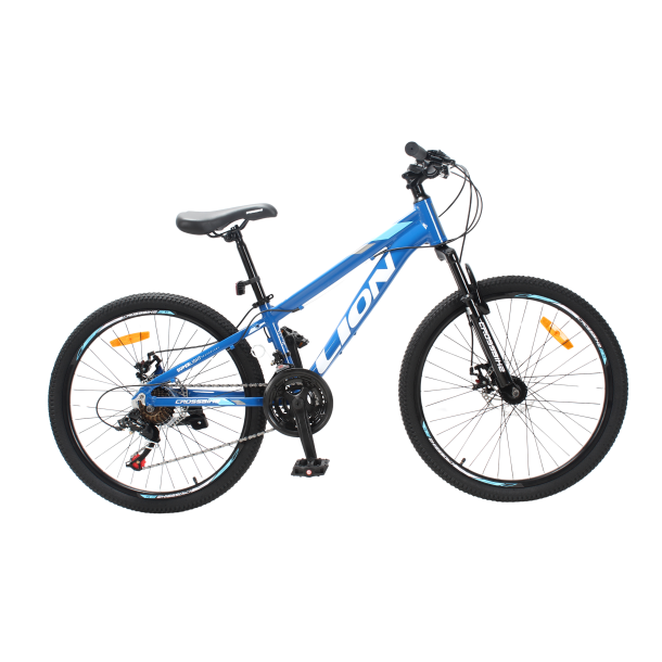 Велосипед CrossBike Lion 24" 12" Синий-Голубой