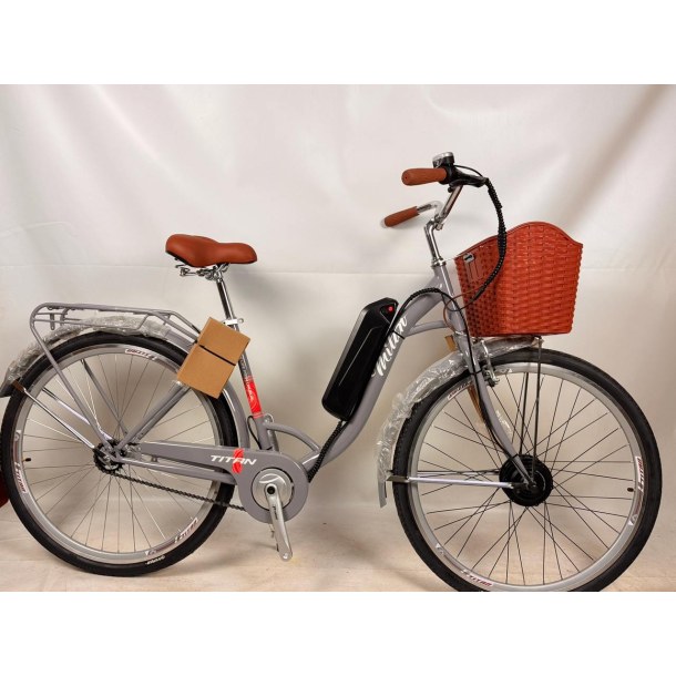 Електровелосипед Titan Milan 28" 16" Сірий MAXUS FX-07 36V10 Ah