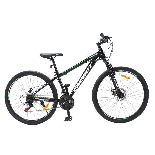 Велосипед CrossBike Energy 27.5" 15" Черный-Зеленый