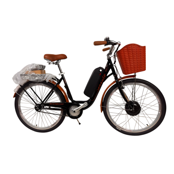 Електровелосипед Titan Sorento 26" 18" Чорний передній 500W 48V10Ah