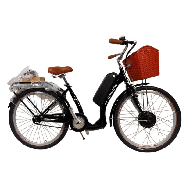 Електровелосипед Titan Palermo 26" 16" Чорний передній 500W 48V10Ah