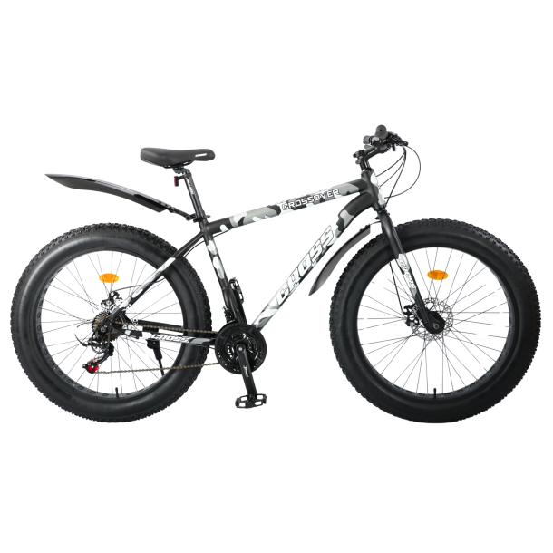 Велосипед Cross Crossover rigid 2025 26" 19" Сірий-Хакі