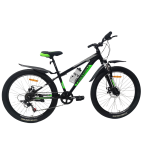 Велосипед Crossbike Dragster Susp 26" 13" Чорний-Зелений