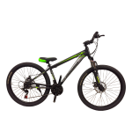 Велосипед CrossBike Storm 27,5" 15" Чёрный-Зеленый