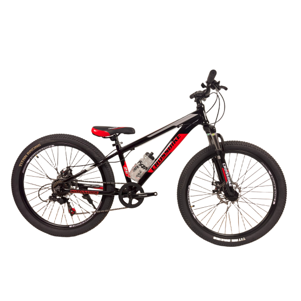 Велосипед Crossbike Dragster Susp 26" 13" Черный-Красный