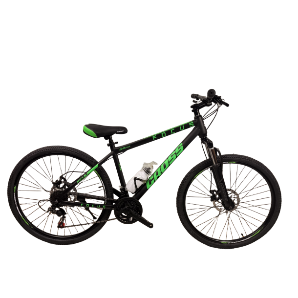 Велосипед Cross Focus 27.5" 17" Чорний-Зелений