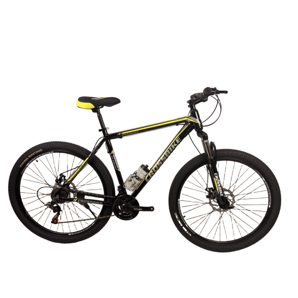 Велосипед CrossBike Everest 29"21" Чорний-Жовтий