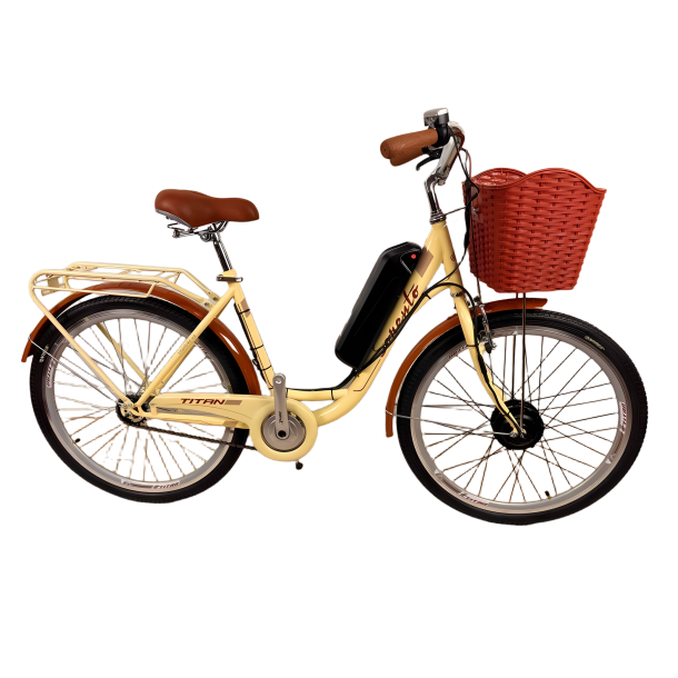Электровелосипед Titan Sorento 26" 18" Кремовый передний 350W 36V10Ah