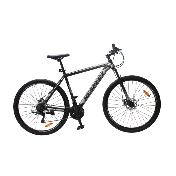 Велосипед CrossBike RESPECT 29" 21" Чорний-Сірий
