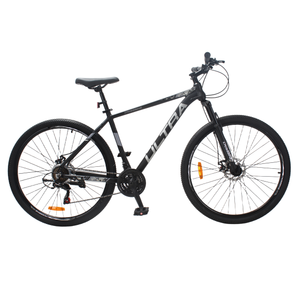 Велосипед CrossBike ULTRA 29" 19" Чорний-Сріблястий