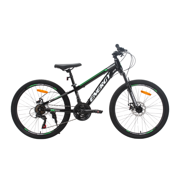 Велосипед CrossBike Energy 2025 V2 26" 13" Чёрный-Зелёный