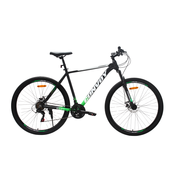Велосипед CrossBike CONVOY 29" 19" Чорний-Зелений