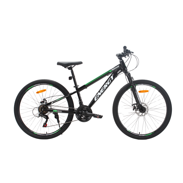 Велосипед CrossBike Energy 24" 11" Чорний-Зелений