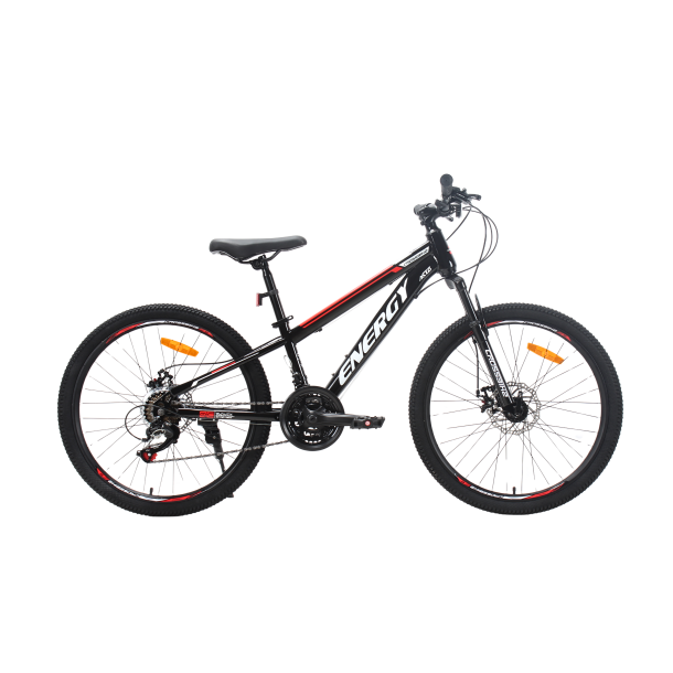 Велосипед CrossBike Energy 24" 11" Чорний-Червоний