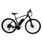Електровелосипед CrossBike Tracker 29" 19" Чорний-Синій задній 500W 48V/13Ah