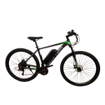 Электровелосипед CrossBike Boxter 29" 19" Чёрный-Зелёный задний 500W 48V/13Ah