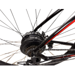 Електровелосипед CrossBike Tracker 29" 18" Чорний-Червоний задній 500W 48V/13Ah