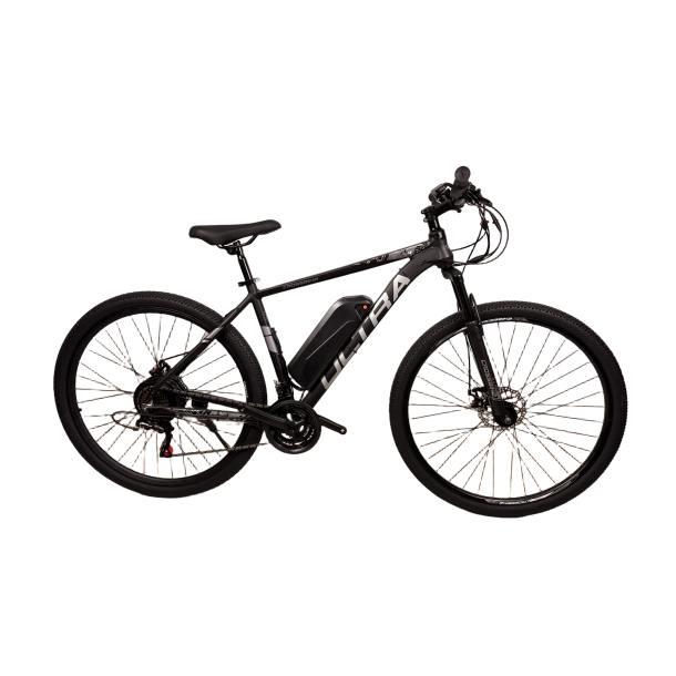 Электровелосипед CrossBike Ultra 29" 19" Чёрный-Серебристый задний 500W 48V/13Ah