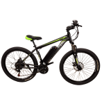 Електровелосипед CrossBike Storm 27,5" 17" Чорний-Зелений задній 500W 48V/13Ah