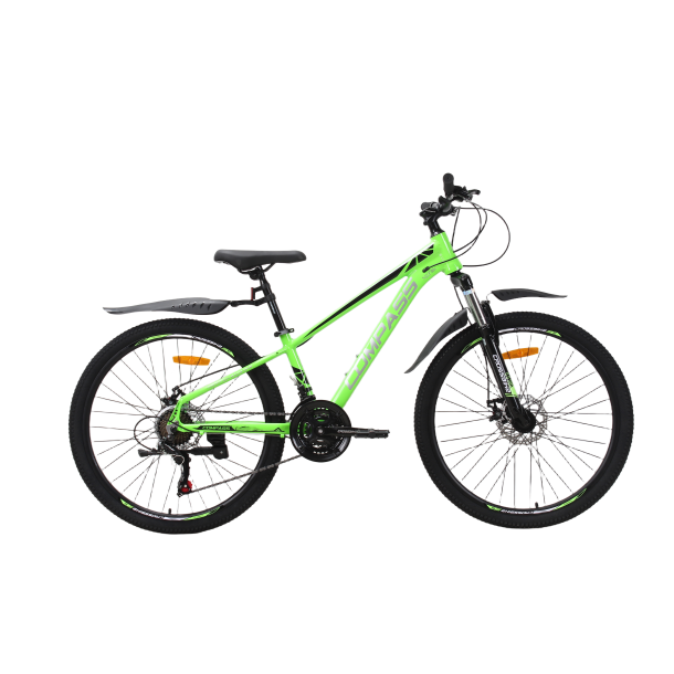 Велосипед CrossBike COMPASS 26" 12.5" Зелений-Чорний