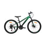 Велосипед CrossBike RESPECT 24" 11" Черный-Зеленый