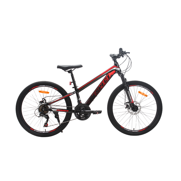Велосипед CrossBike RESPECT 24" 11" Черный-Красный