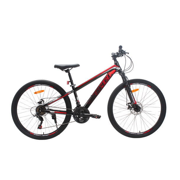 Велосипед CrossBike RESPECT 26" 13" Чорний-Червоний