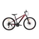 Велосипед CrossBike RESPECT 26" 13" Чорний-Червоний