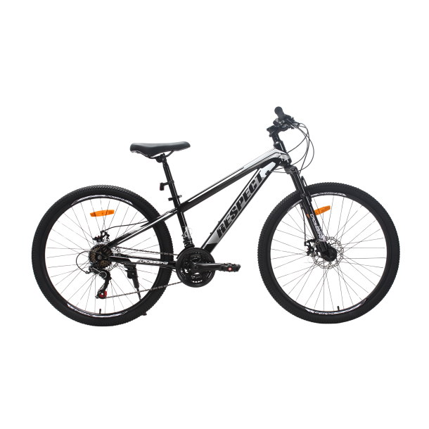 Велосипед CrossBike RESPECT 26" 13" Чорний-Сірий