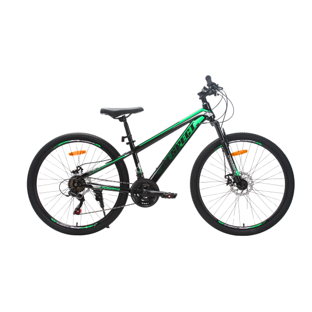 Велосипед CrossBike RESPECT 26" 13" Чорний-Зелений