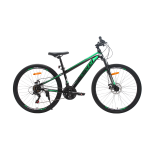 Велосипед CrossBike RESPECT 26" 13" Чорний-Зелений