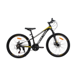 Велосипед CrossBike BOXTER 24" 11" Чёрный-Жёлтый-Серый