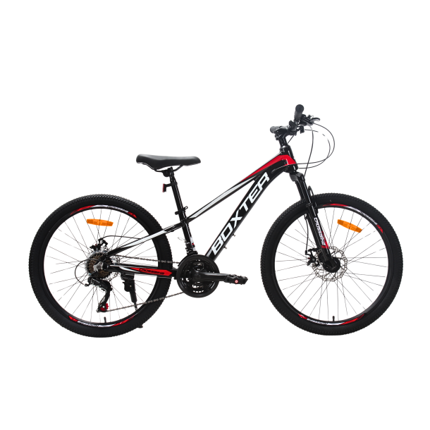 Велосипед CrossBike BOXTER 24" 11" Чёрный-Белый-Красный